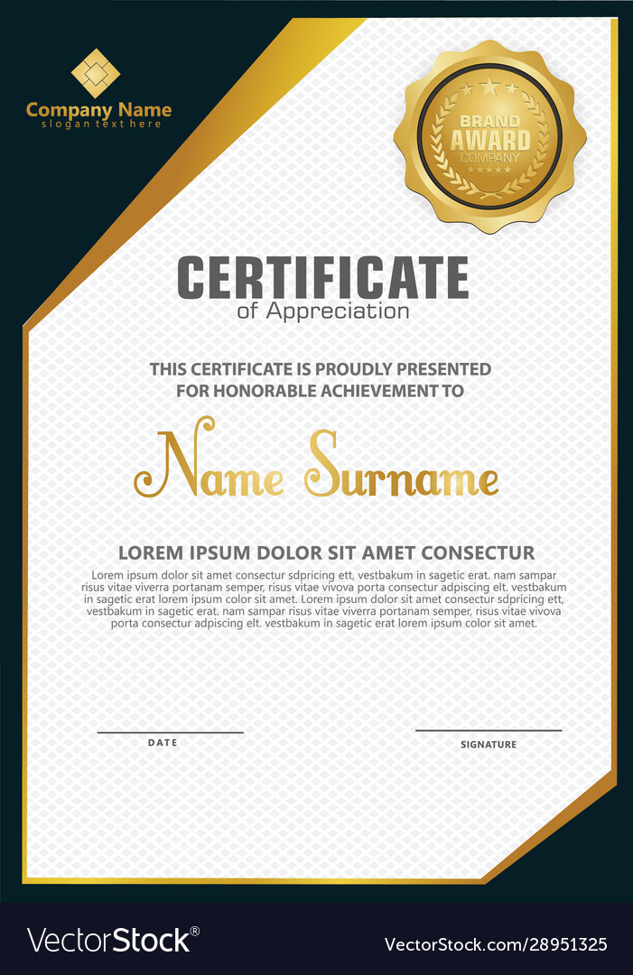 Certificate title